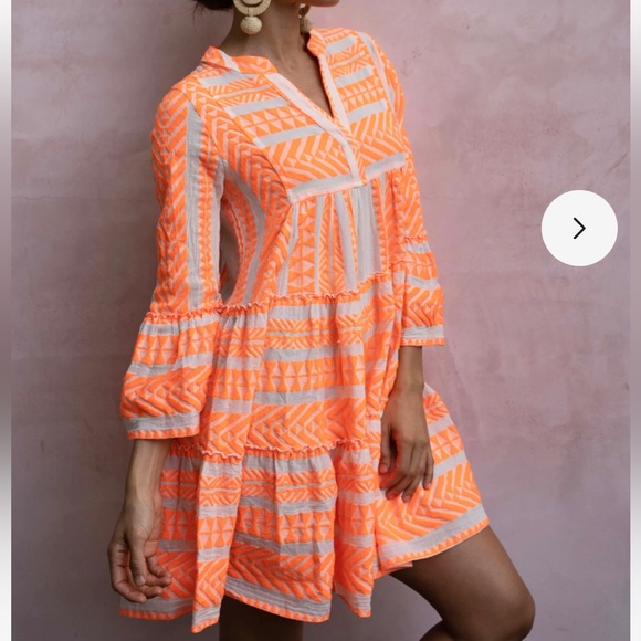 NWT! Anthropologie Devotion Twins embroidered Ella midi dress - Picture 2 of 6